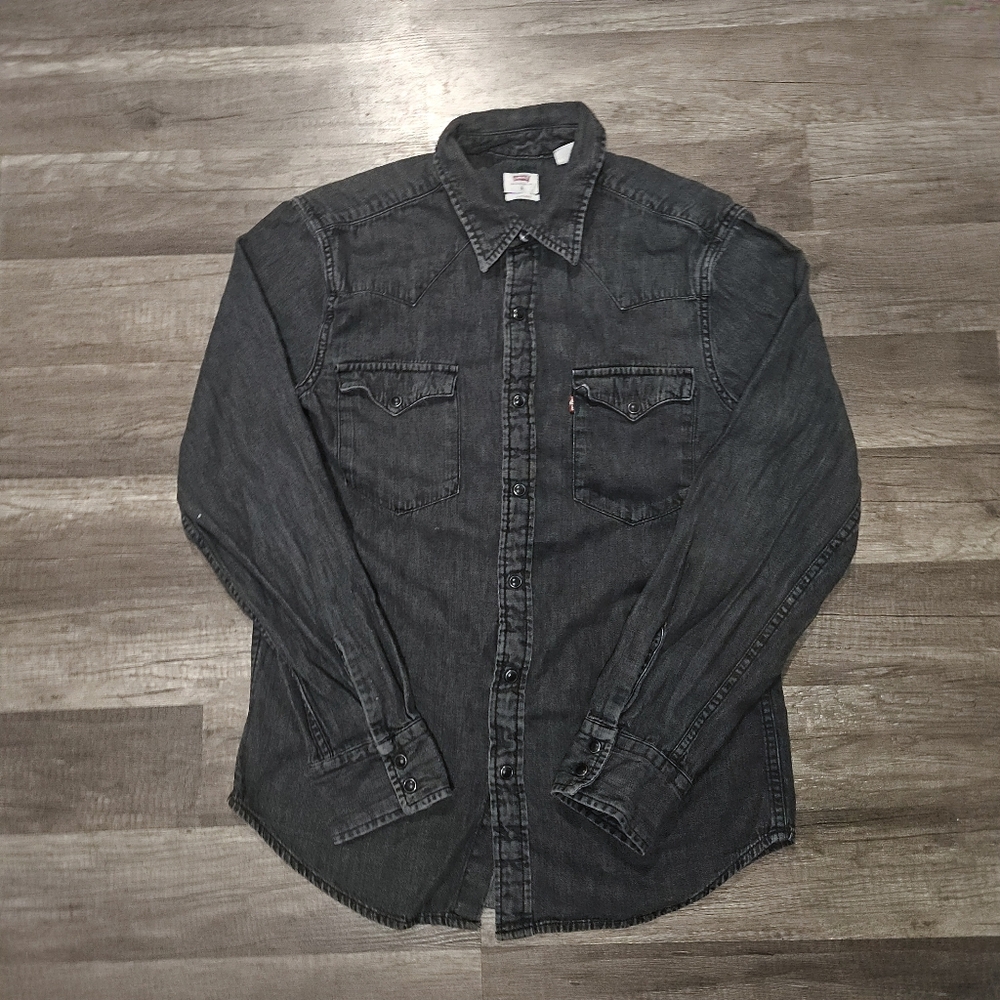 Men's Levi's Black Denim Shirt